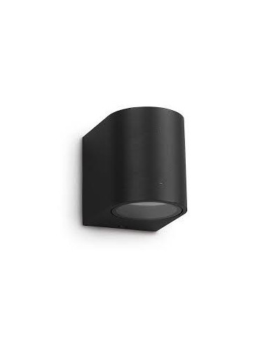 Interelec 402940 Unidireccional Cilindrico 1 X Gu-10 Negro Aluminio (55112, Bidireccional)