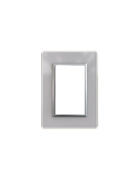 Jeluz 698/38-7  Tapa Std Cristal Glam + Ribete Plata  (verona)