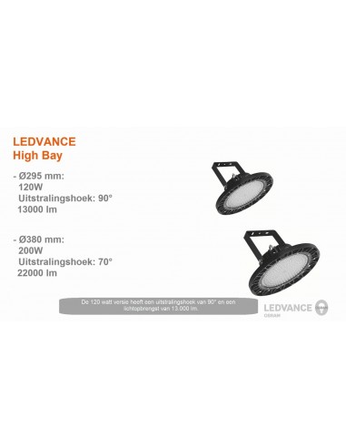 Osram 7012920 Campana Highbay Led 120w 5700 K Luz Fria 12000lm Proyector