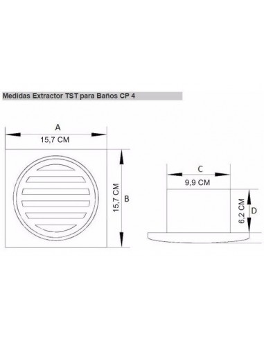 Tst 542-4 Cp4 Extractor 4 Para Baño...