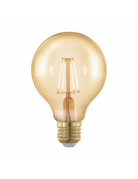 Interelec 403136 E27 G80_/gold Vintage Led No Dim 8w/2700k Globo Filamento Calida Lampara 800lum