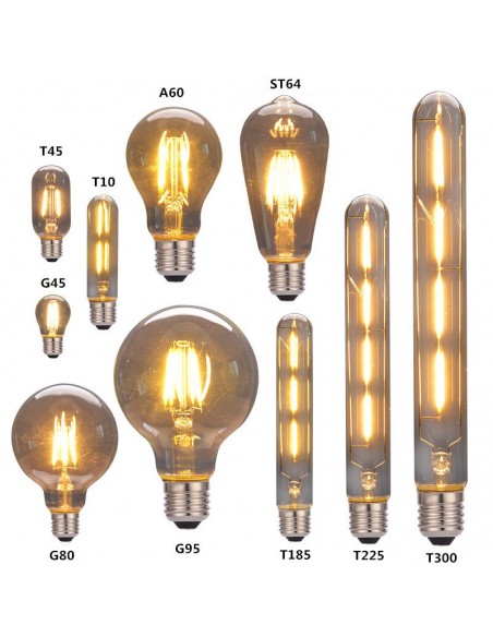 Interelec 403152 E27 St64 Vintage Inc 25w/2200k Gold 40lm Antique Incandescente (france) (6,4x14cm)
