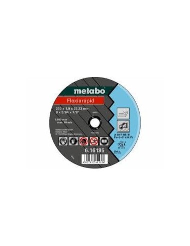 Metabo 616229000 Disco De Corte 230 X 1.9 X 22,23 Metalico  Flexirapid Tf42