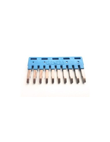 Zoloda P-10-06/bknt-az  Puente Triple 6.0mm Para Bornera A Sensores Azul   (compon. Flex.rig.)