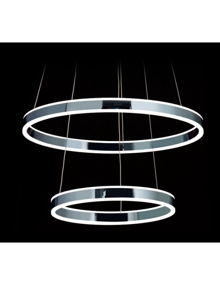 Magnalum Oxd8815/40+60 Rebeca  Colgante Cromo 0,40 X 1,80 120w Led