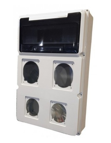 / Genrod 09972 Caja Metal 2 X 16a + 2...