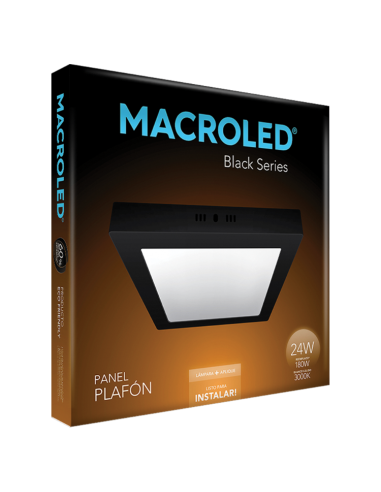 Macroled Npc24ww Plafon Led Negro...