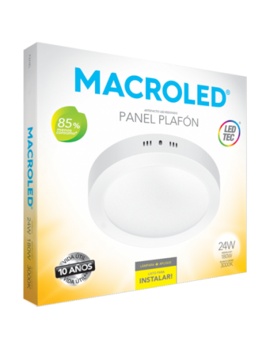 Macroled Pr24ww Plafon Led Sobreponer...