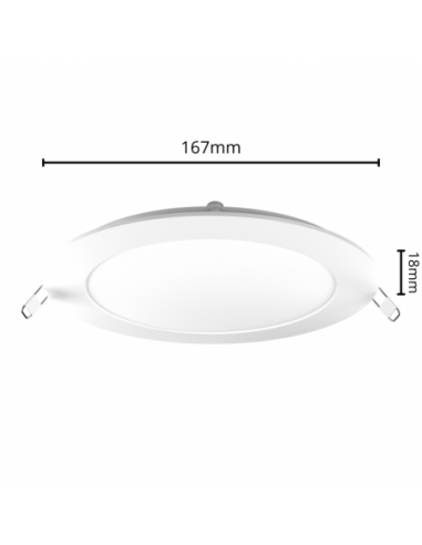 Macroled Per12nw Panel Led Embutir...