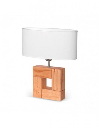 Carilux N18 Lampara Mesa Madera...
