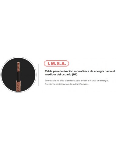 Imsa Etix Concentrico Mts. Cable 6.00...