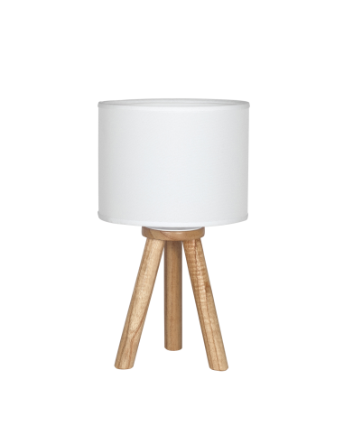 Carilux Turin Lampara Mesa Madera...